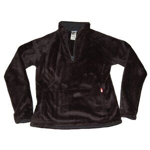 The North Face Mossbud Fleece 1/4 Zip Pullover Jacket ABXM Brown Women's Medium